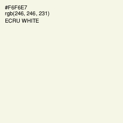 #F6F6E7 - Ecru White Color Image
